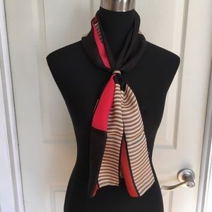 Twill Scarf by St. Ramonde 1970's Silk Scarf